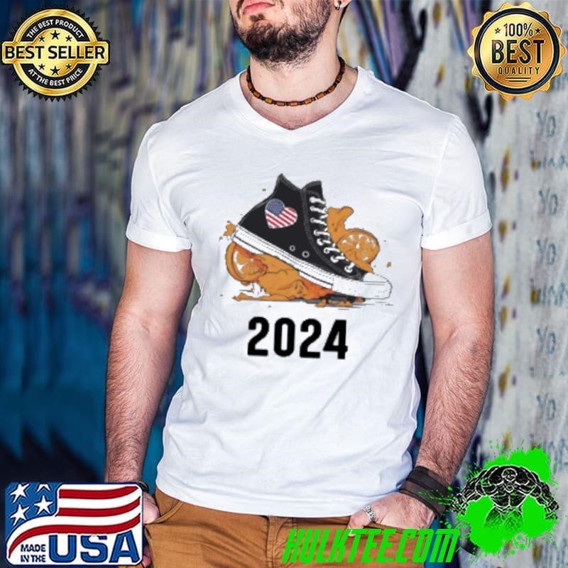 Chucks Twisted On Orange 2024 Kamala Shirt