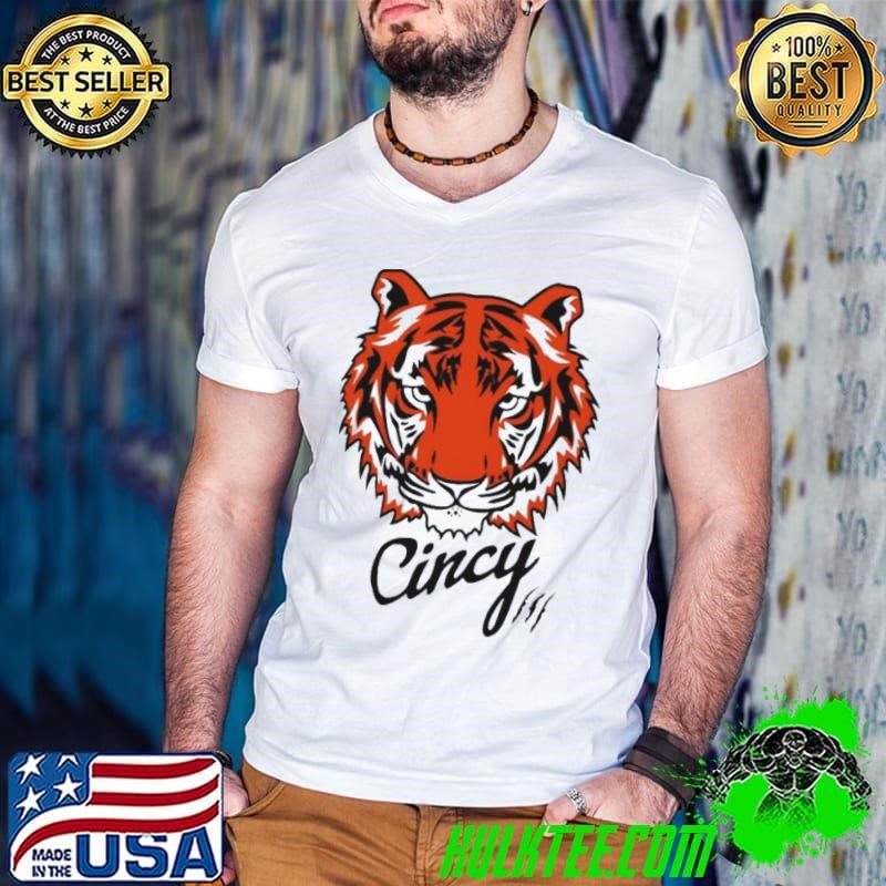 Cincy The Tiger Face Guys V Neck