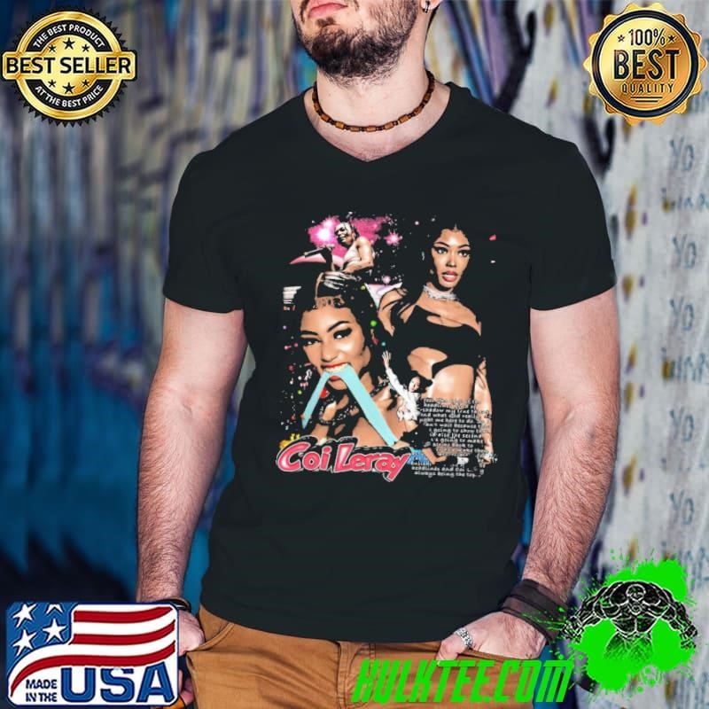 Coi Leray American rapper and singer Vintage Collage T-Shirt