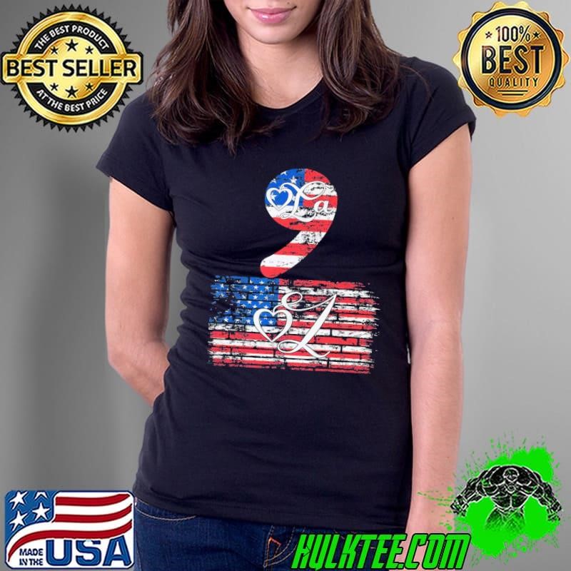 Comma La Wall Z American Flag Election 2024 Vintage Ladies Tee Comma La Wall Z American Flag Election 2024 Vintage Ladies Tee
