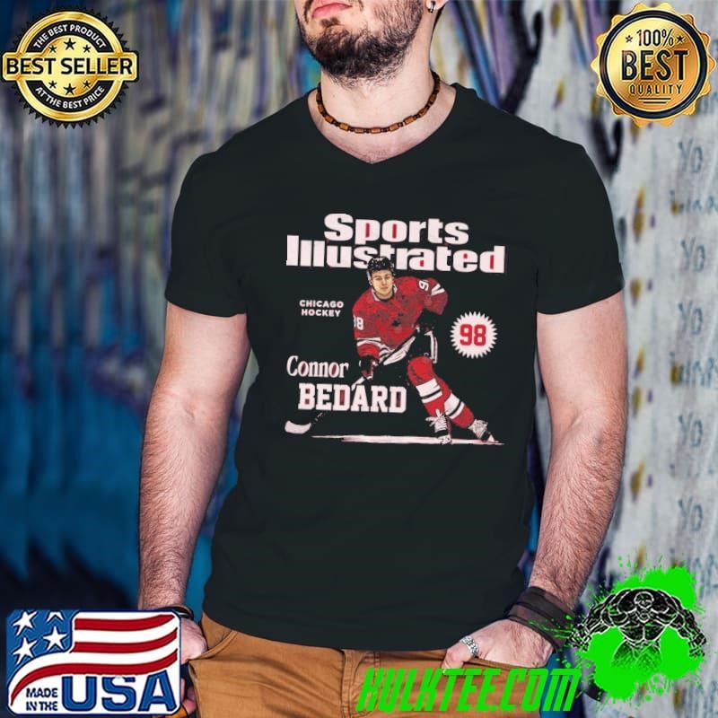 Connor Bedard Sports Illustrated & Chicago Card T-Shirt