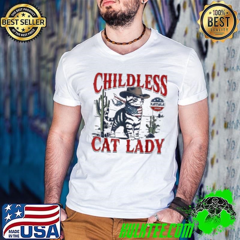 Cowboy Cat Childless Cat Lady Shirt
