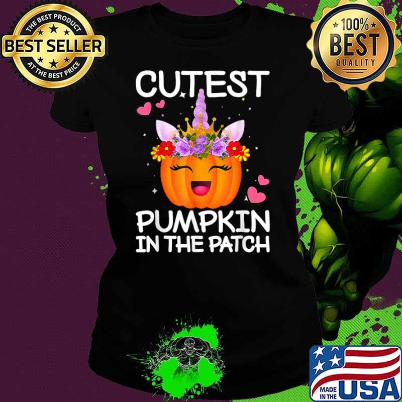Cutest Pumpkin In The Patch Funny Halloween Thanksgiving Shirt