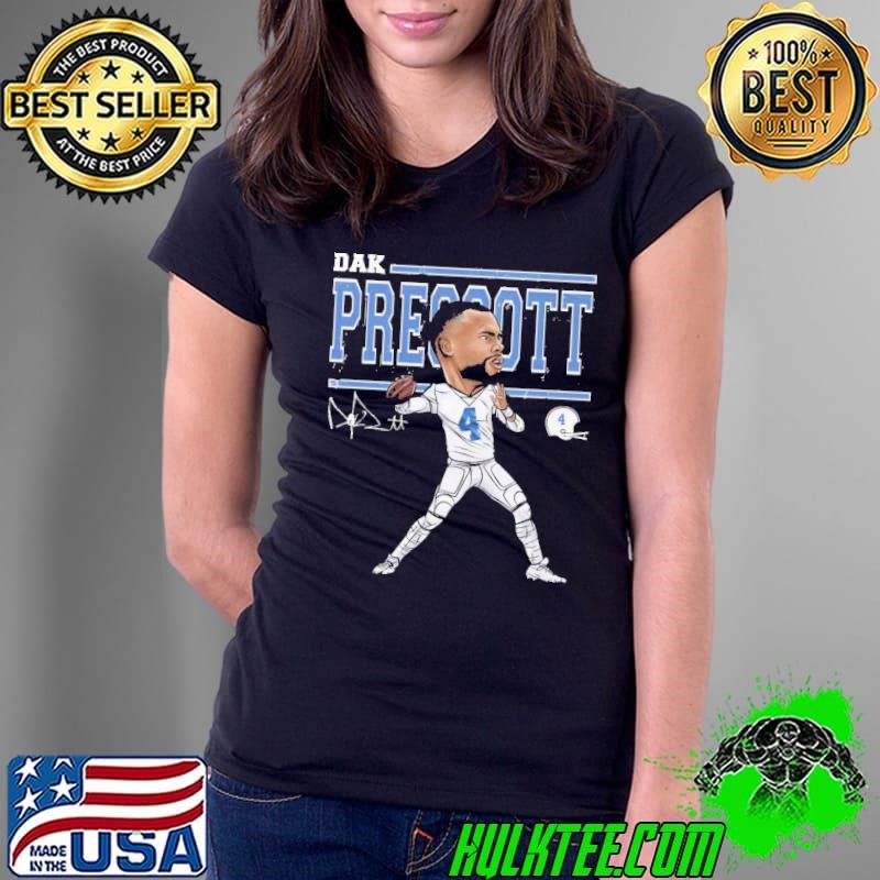 Dak prescott cartoon an American football quarterback T-Shirt
