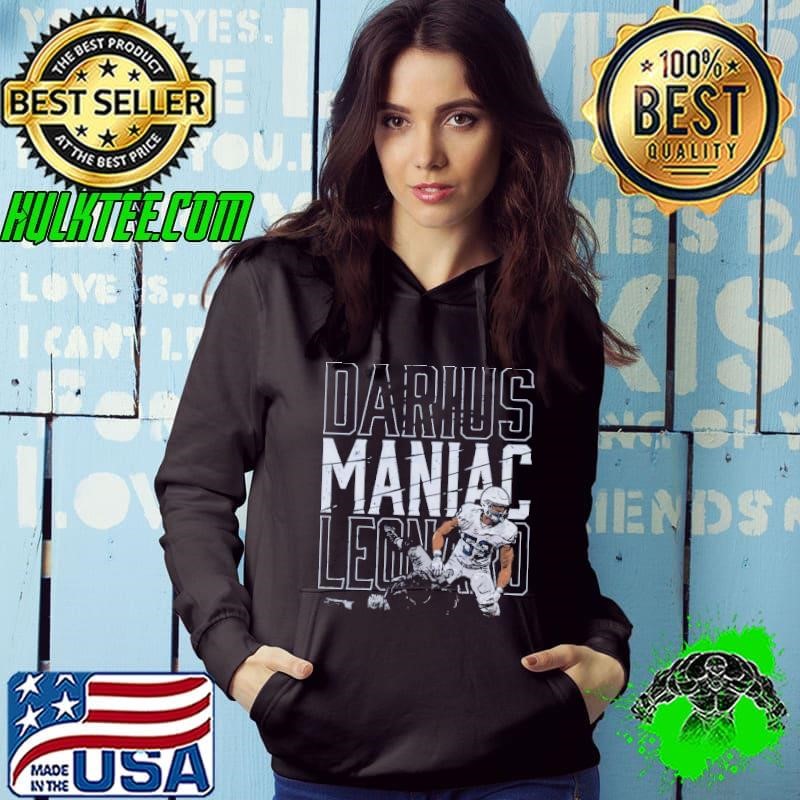 Darius Leonard Indianapolis The Maniac Signature Football T-Shirt