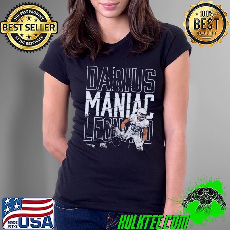Darius Leonard Indianapolis The Maniac Signature Football Ladies Tee Darius Leonard Indianapolis The Maniac Signature Football Ladies Tee