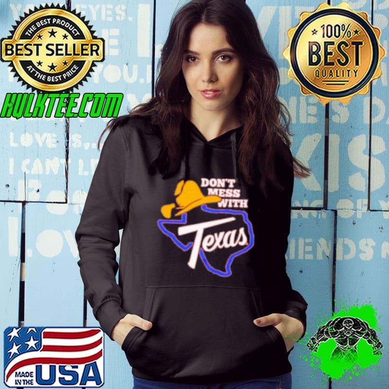 Don'T Mess With Texas Cowboy Map Outline Shirt