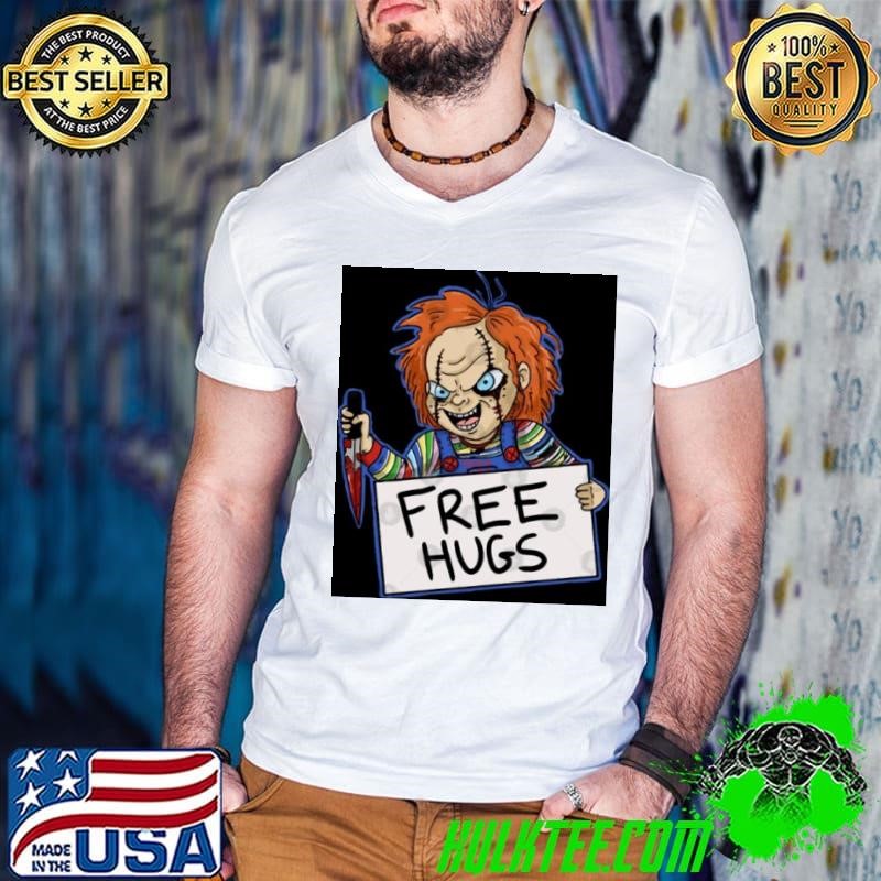 Free Hugs Chucky Guys V Neck