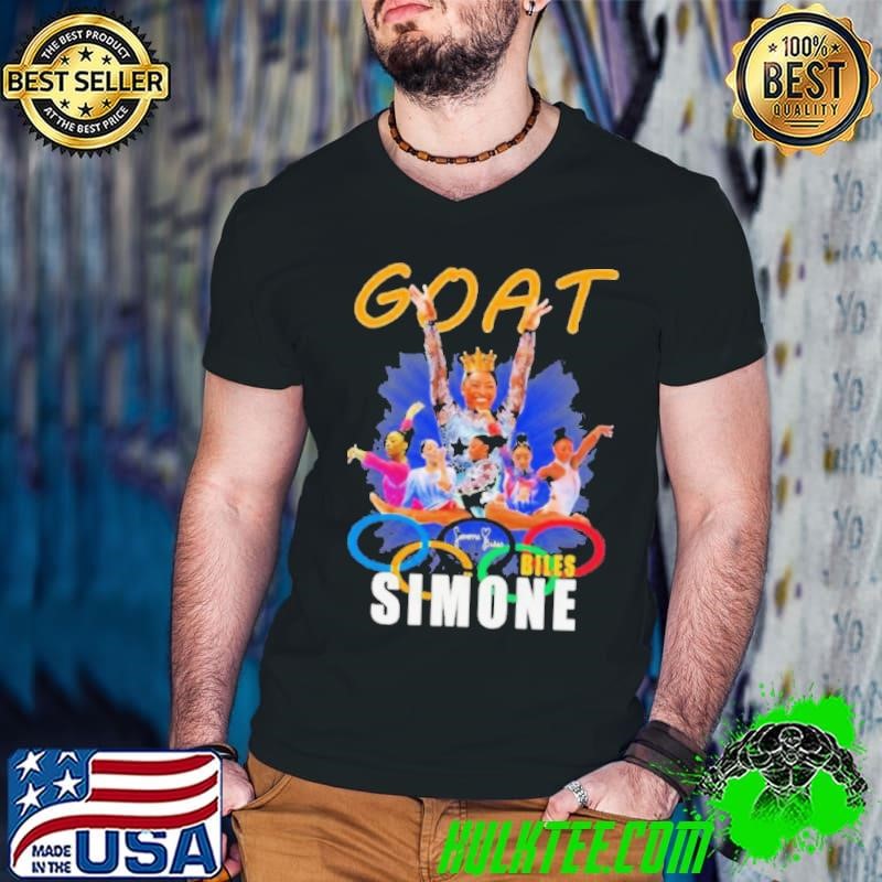 GOAT Simone Biles Gymnastics Olympic Paris 2024 Guys V Neck