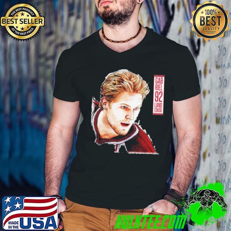 Gabriel landeskog face sketch Swedish professional ice hockey left winger T-Shirt