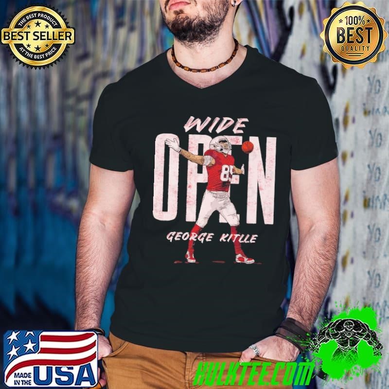 George Kittle an American football tight end San Francisco Wide Open Guys V Neck