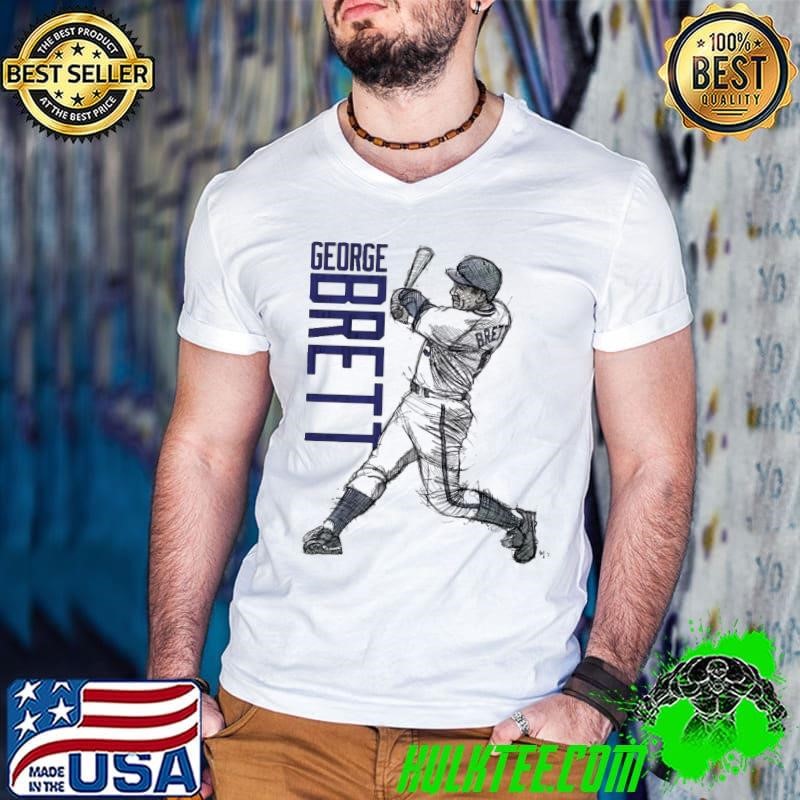 George brett sketch American former professional baseball third baseman T-Shirt