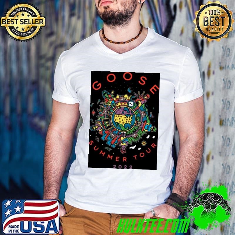 Goose Globe Unisex Goose Merch Summer Tour 2022 Guys V Neck