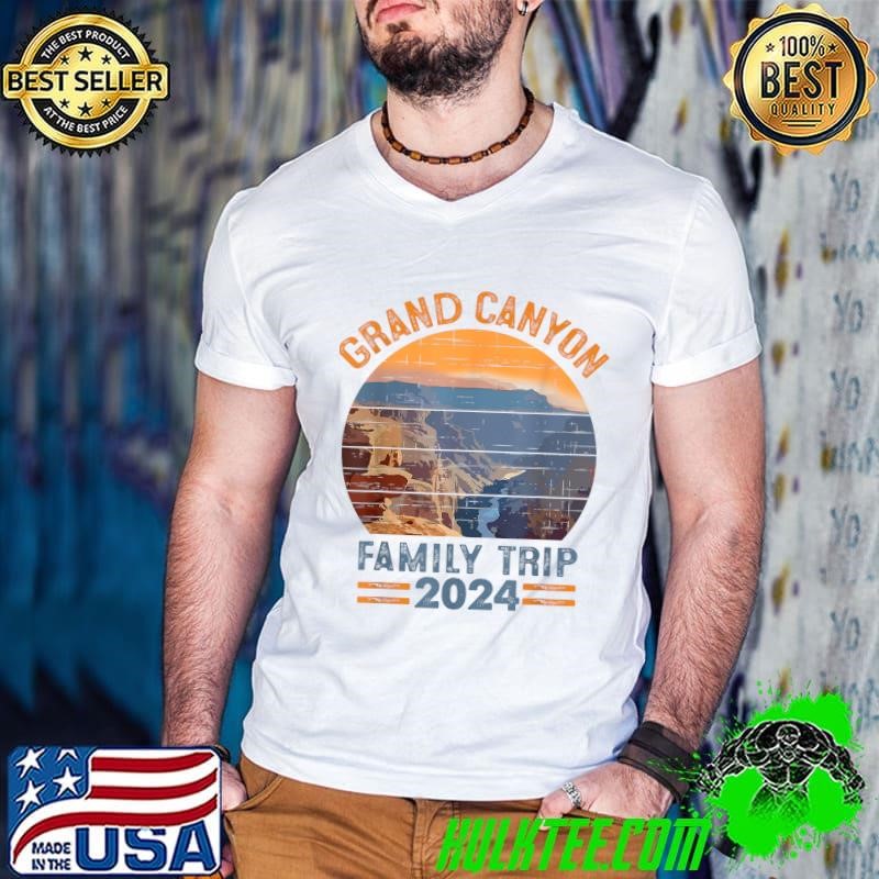Grand Canyon National Park Family Trip Vacation 2024 Vintage Sunset T-Shirt