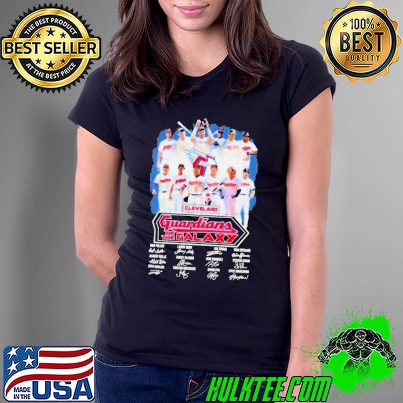 Guardians Of The Galaxy Cleveland Guardians Signatures Ladies Tee