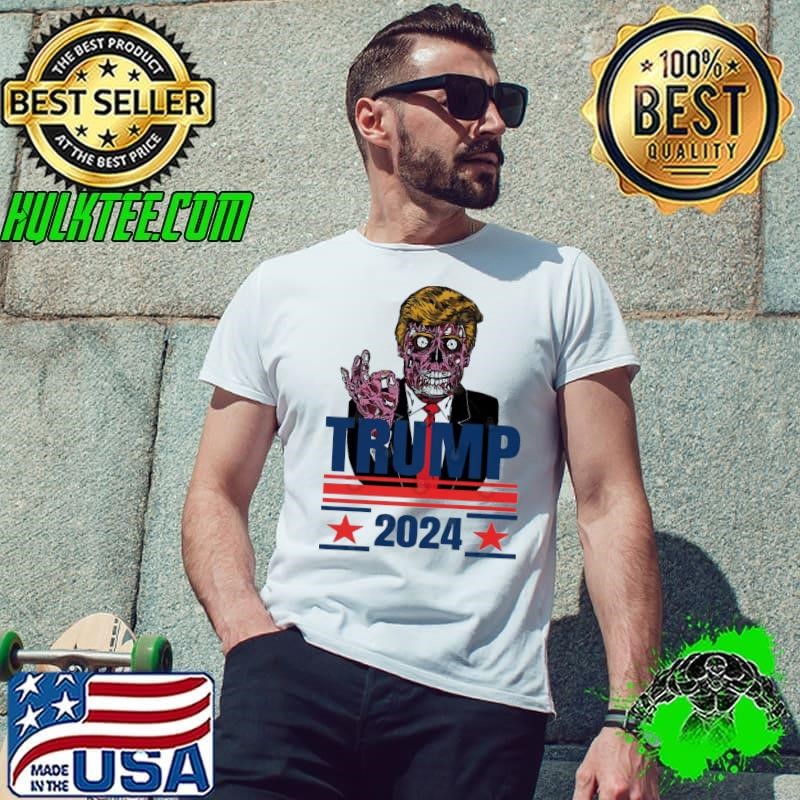 Halloween 2024 Zombie Trump Costume T-Shirt
