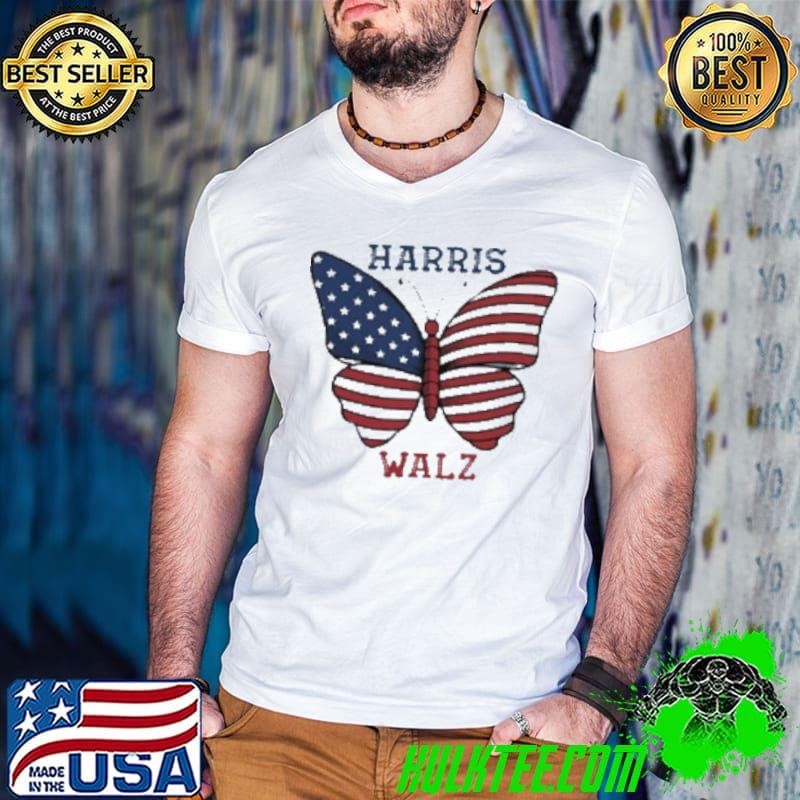 Harris Walz 2024 Butterfly USA Shirt