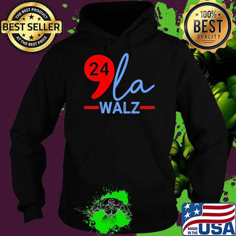 Harris Walz 2024 President Comma La Election T-Shirt