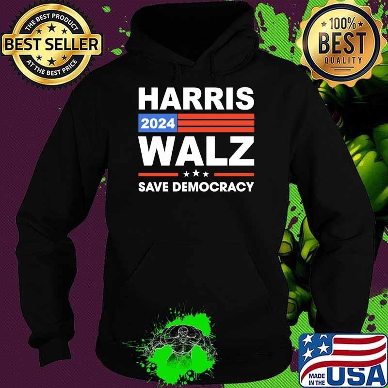 Harris Walz 2024 Save Democracy Madam president T-Shirt