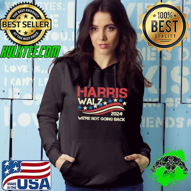 Harris Walz 2024 we're not going back retro stars T-Shirt