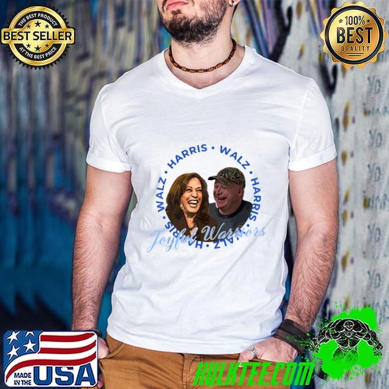 Harris Walz Joyful Warriors Walz Kamala Harris 2024 T-Shirt