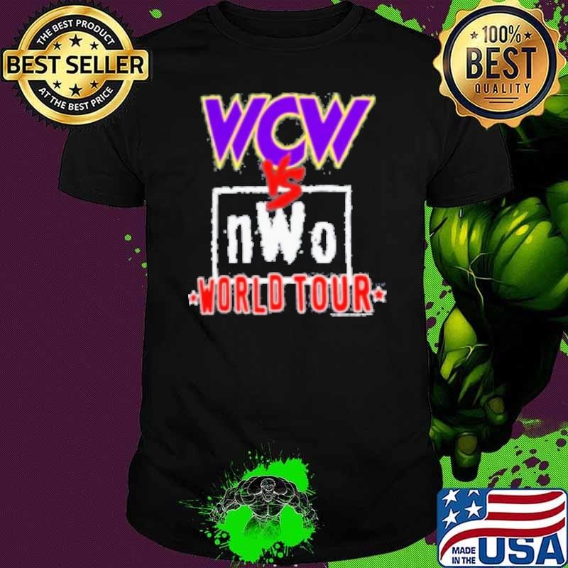 Homage Heather Charcoal Wcw Vs Nwo World Tour Tri blend Shirt