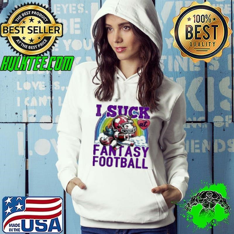 I Suck At Fantasy Football Unicorn Rainbow Cute Shirt