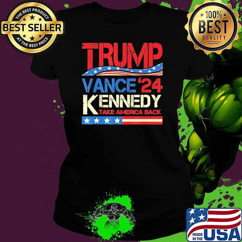 I'm Voting For Trump And Kennedy 2024 make america back usa election T-Shirt