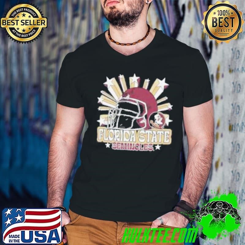 Image One Men’s Florida State Seminoles Grey Helmet Star Shirt
