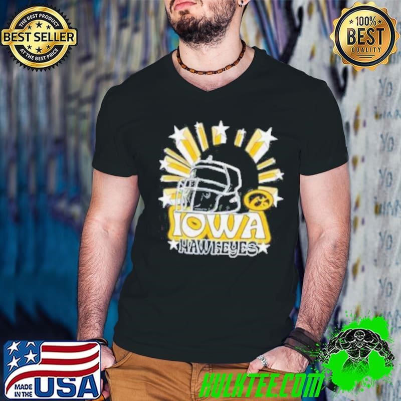 Image One Men’s Iowa Hawkeyes Grey Helmet Star Shirt