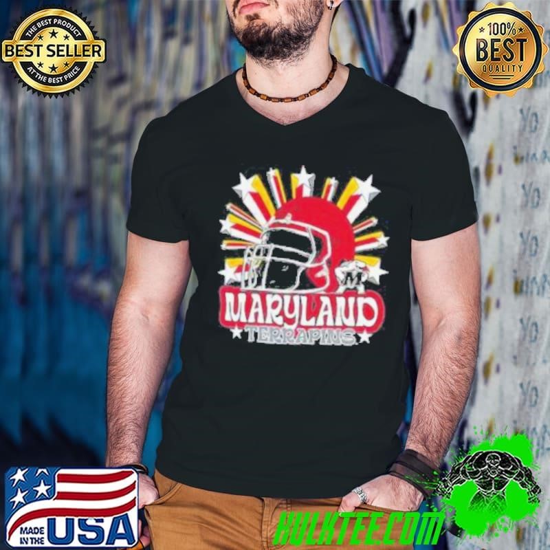 Image One Men’s Maryland Terrapins Grey Helmet Star Shirt