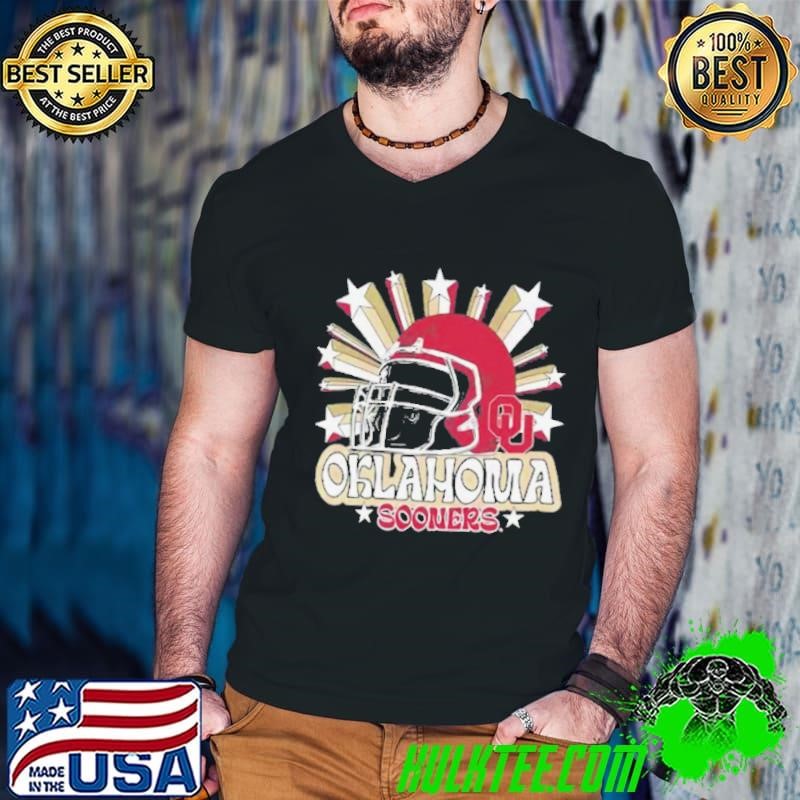 Image One Men’s Oklahoma Sooners Grey Helmet Star Shirt