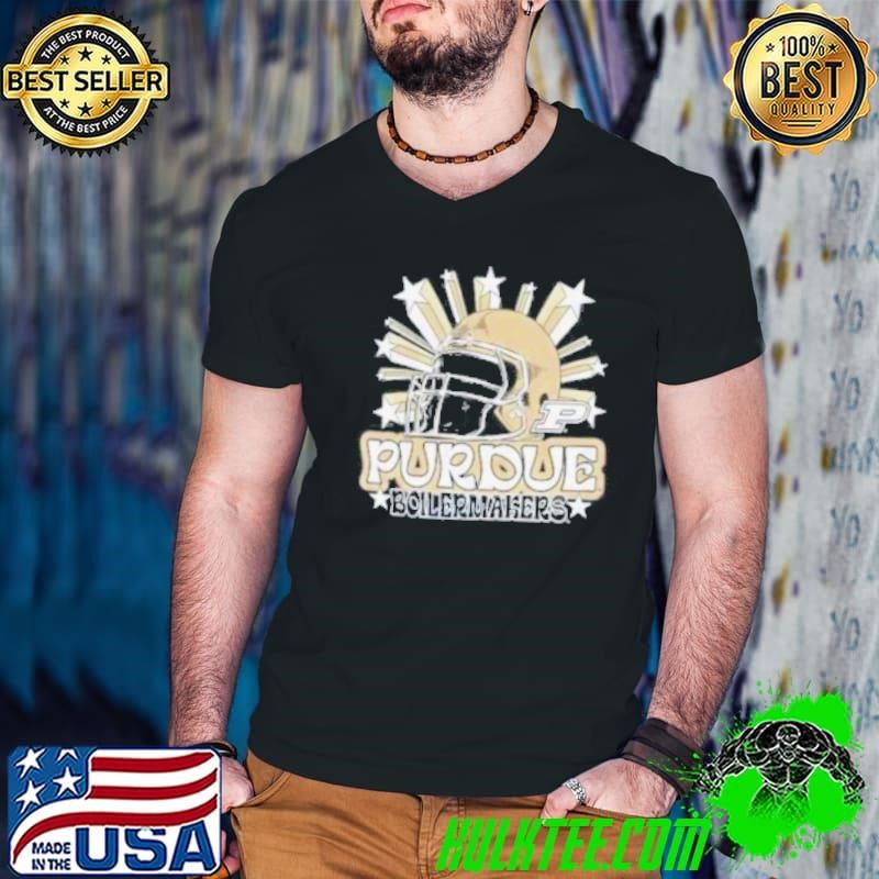 Image One Men’s Purdue Boilermakers Grey Helmet Star Shirt