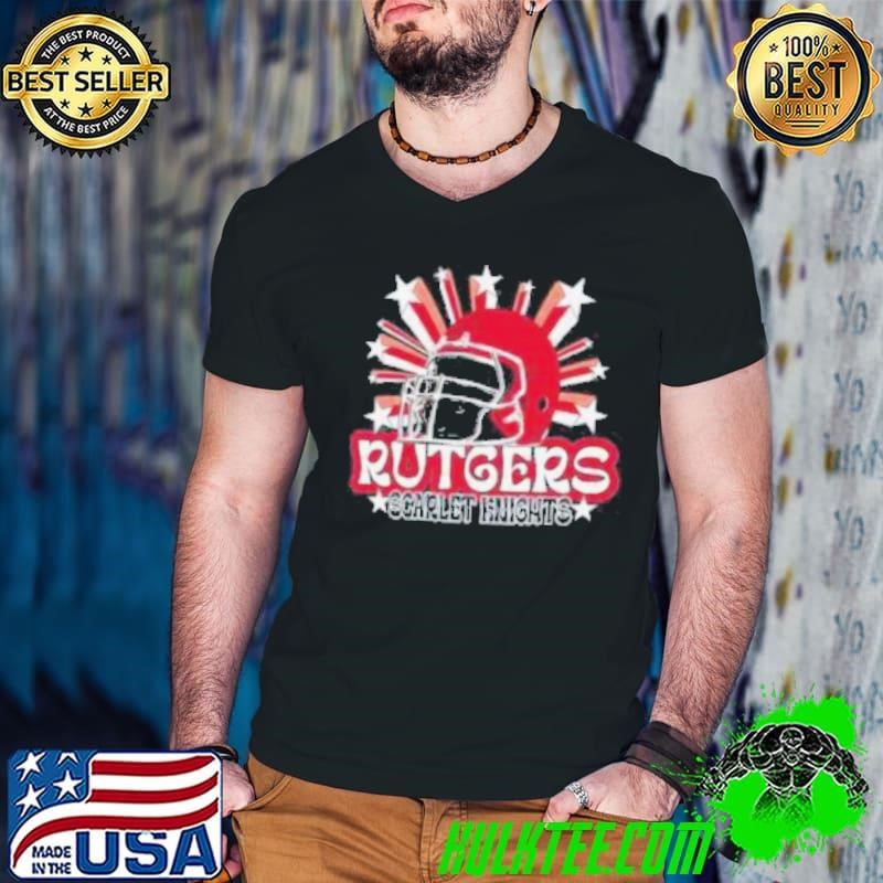Image One Men’s Rutgers Scarlet Knights Grey Helmet Star Shirt