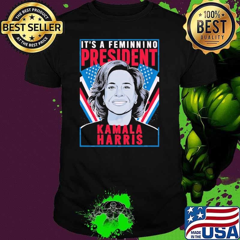 It's A Femininomenon President Kamala Harris American Flag T-Shirt