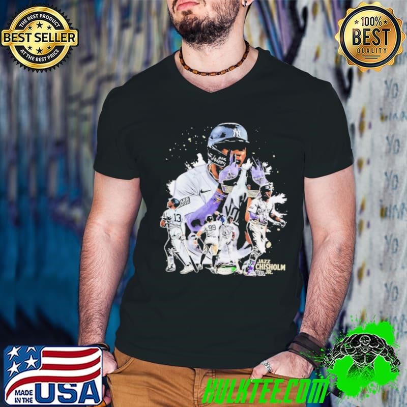 Jazz Chisholm Jr. Bahamian professional baseball center fielder Vintage Collage T-Shirt