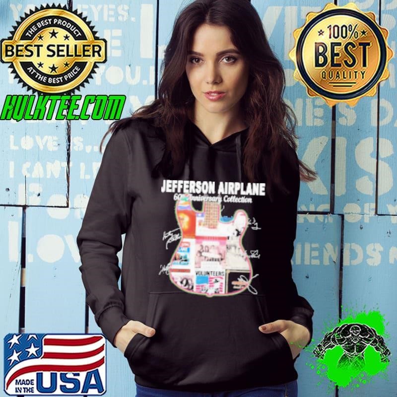 Jefferson Airplane Guitar Band 60Th Anniversary Collection Signatures Shirt