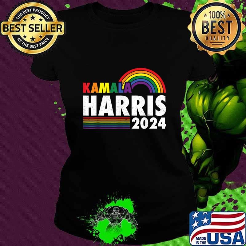 Kamala Harris 2024 Rainbow Gay Pride LGBT Election 2024 T-Shirt