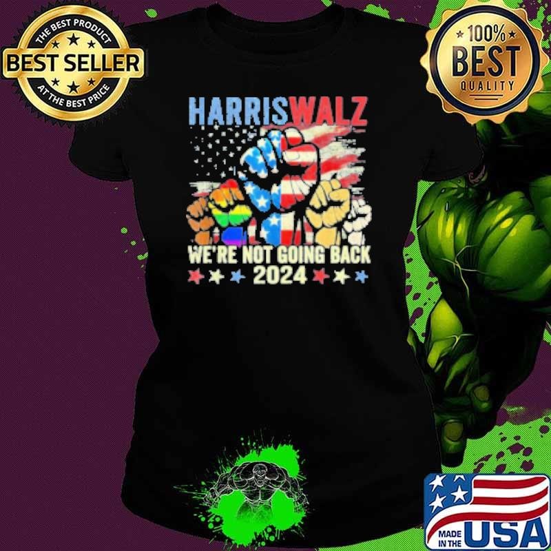 Kamala Harris And Tim Walz Vintage We'Re Not Going Back 2024 shirt