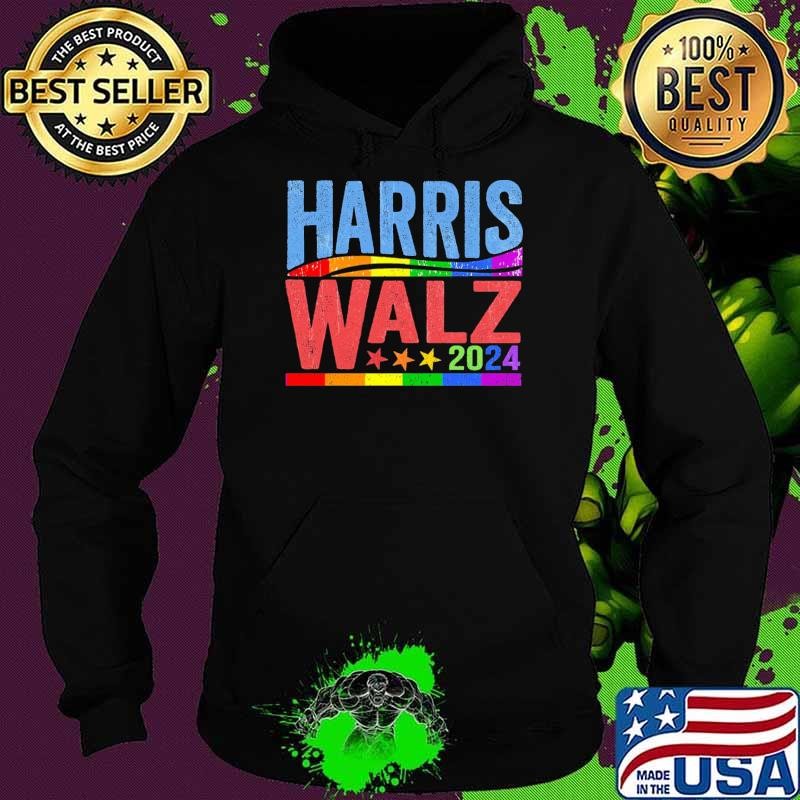 Kamala Harris Tim Walz 2024 Peace LGBT T-Shirt
