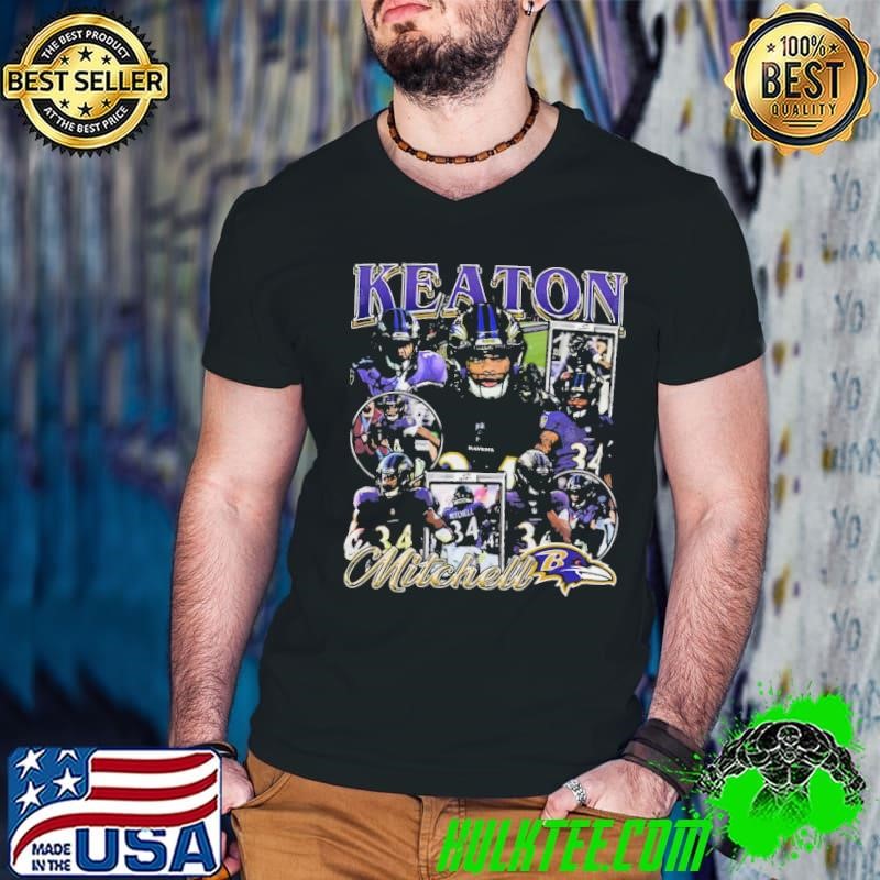 Keaton Mitchell an American football running back Vintage Bootleg T-Shirt