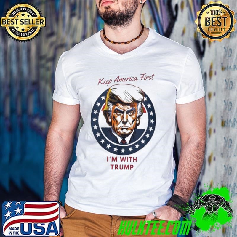 Keep America First I’m With Trump Guys V Neck