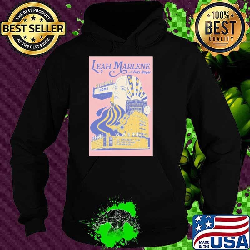 Leah Marlene Sept 7 2024 Castle Theatre Bloomington IL Poster Hoodie