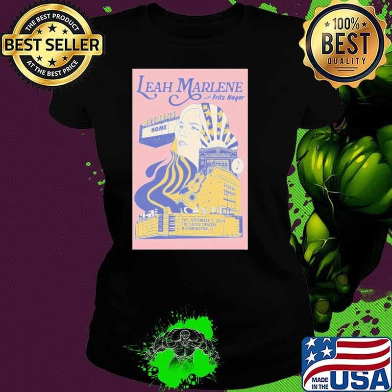 Leah Marlene Sept 7 2024 Castle Theatre Bloomington IL Poster Ladies tee