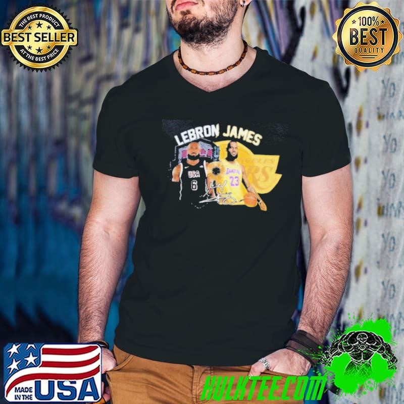 Lebron James Lakers x USA Basketball Signature Guys V Neck