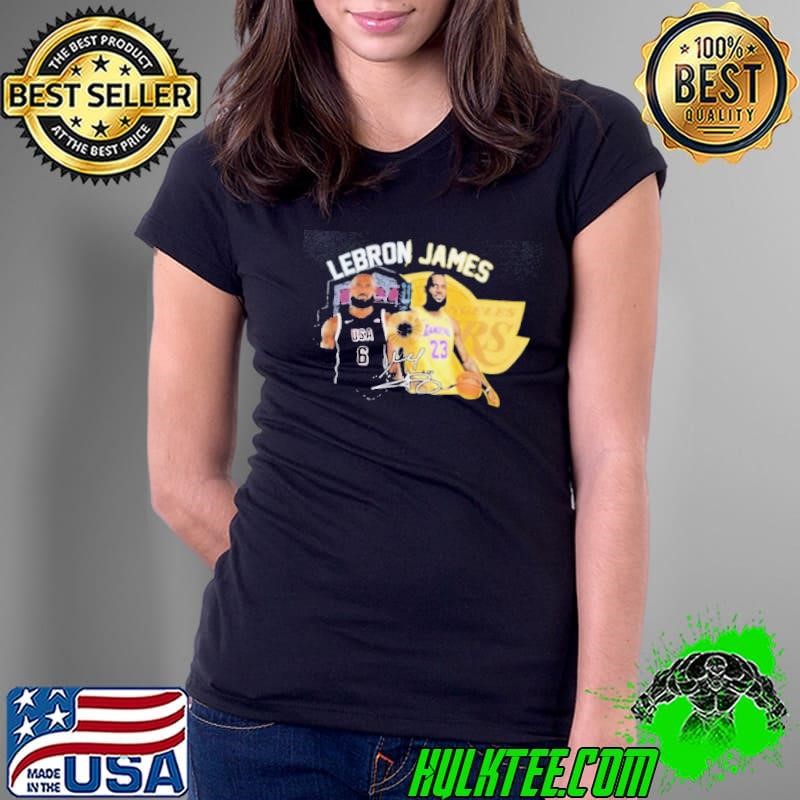 Lebron James Lakers x USA Basketball Signature Ladies Tee