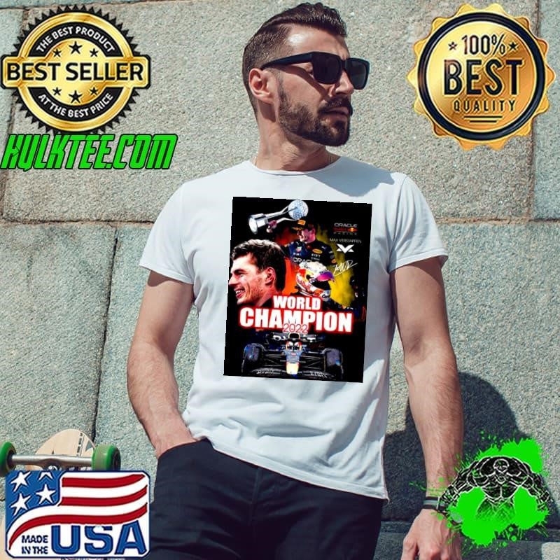 Max verstappen world champions signature 2022 shirt