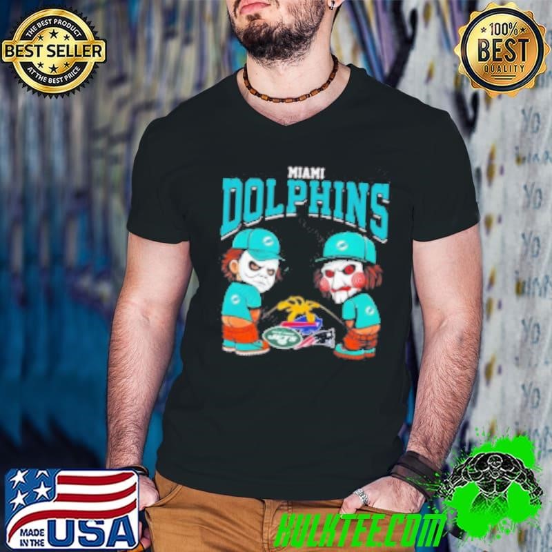 Miami Dolphins NFL Halloween Peeing Guys V Neck