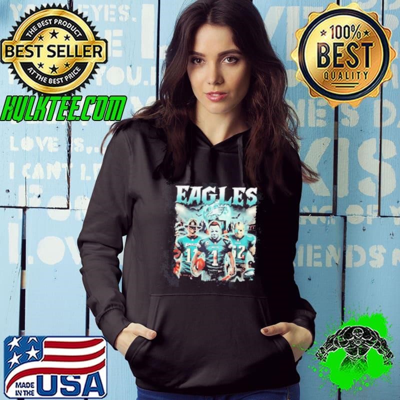 Michael Myers 1 Jason Voorhees 62 Freddy Krueger 11 Eagles Philadelphia Halloween Hoodie