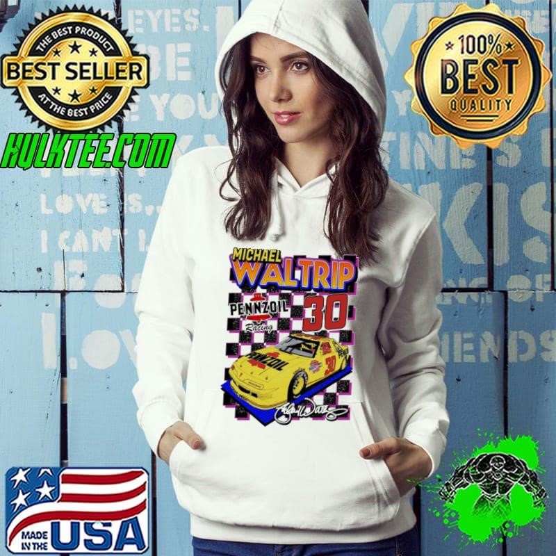 Michael Waltrip Pennzoil Retro Nascar Design Hoodie